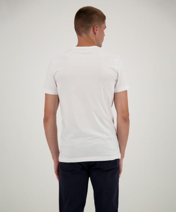 RAGMAN Pimacotton T-shirts med O-hals hvid/sort (2-PACK) - Billede 4