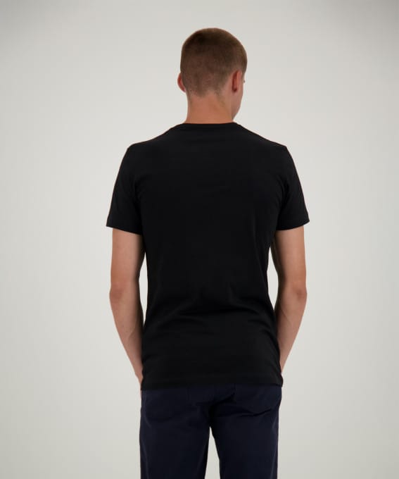 RAGMAN Pimacotton T-shirts med O-hals hvid/sort (2-PACK) - Billede 6