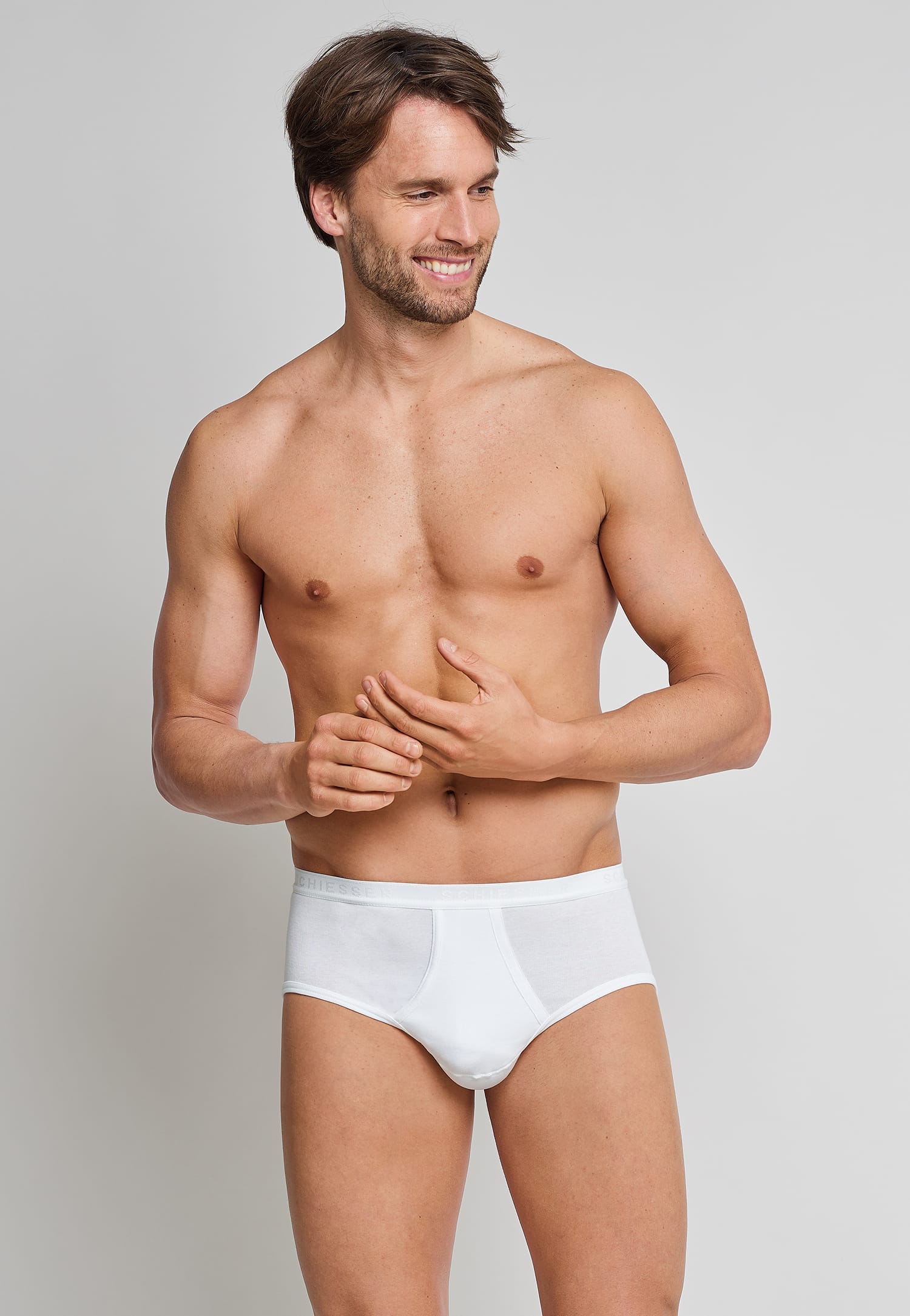 Shiesser Fine Rib Trusse - Hvid
