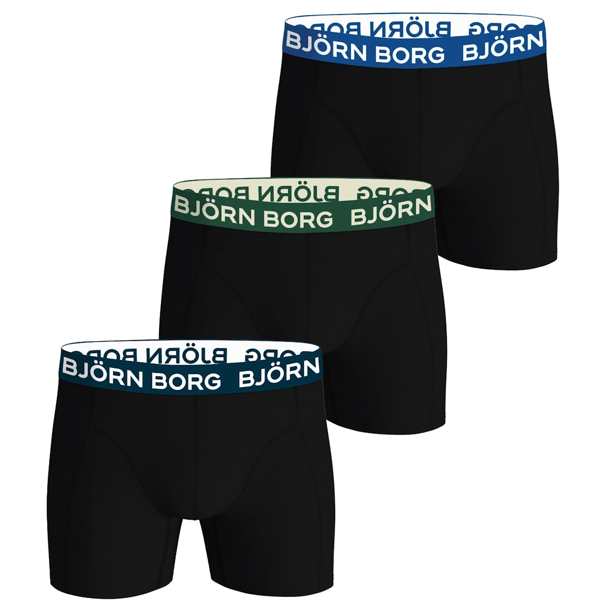 Bjørn Borg 3-pak Tights (Sort)