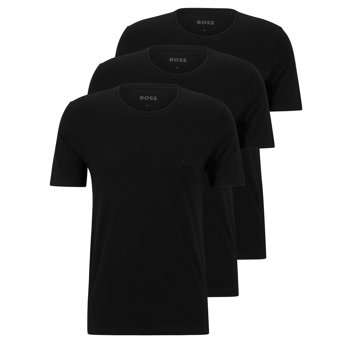 Boss 3-pak T-shirts (Sort)