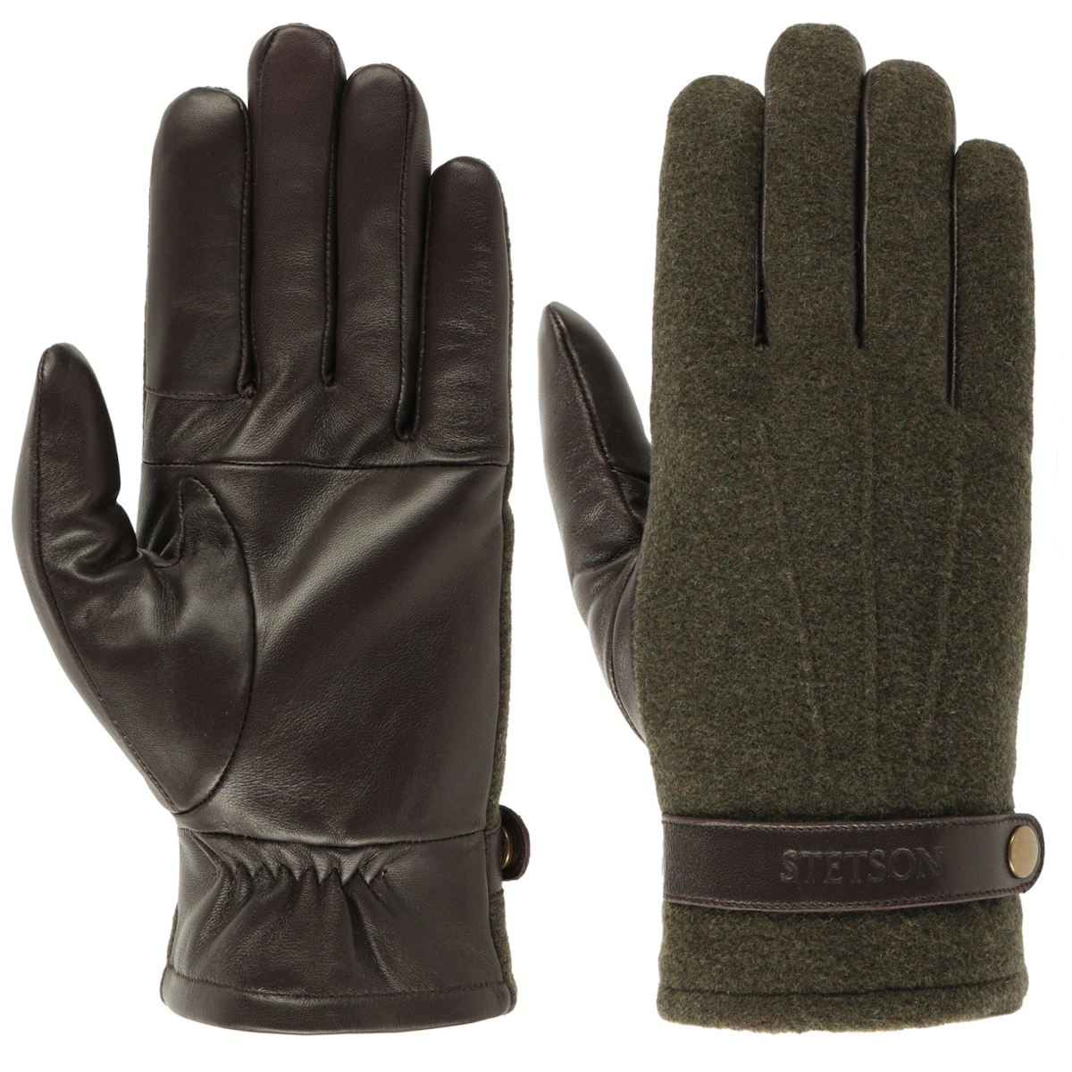 Stetson Skind/Uld Handsker