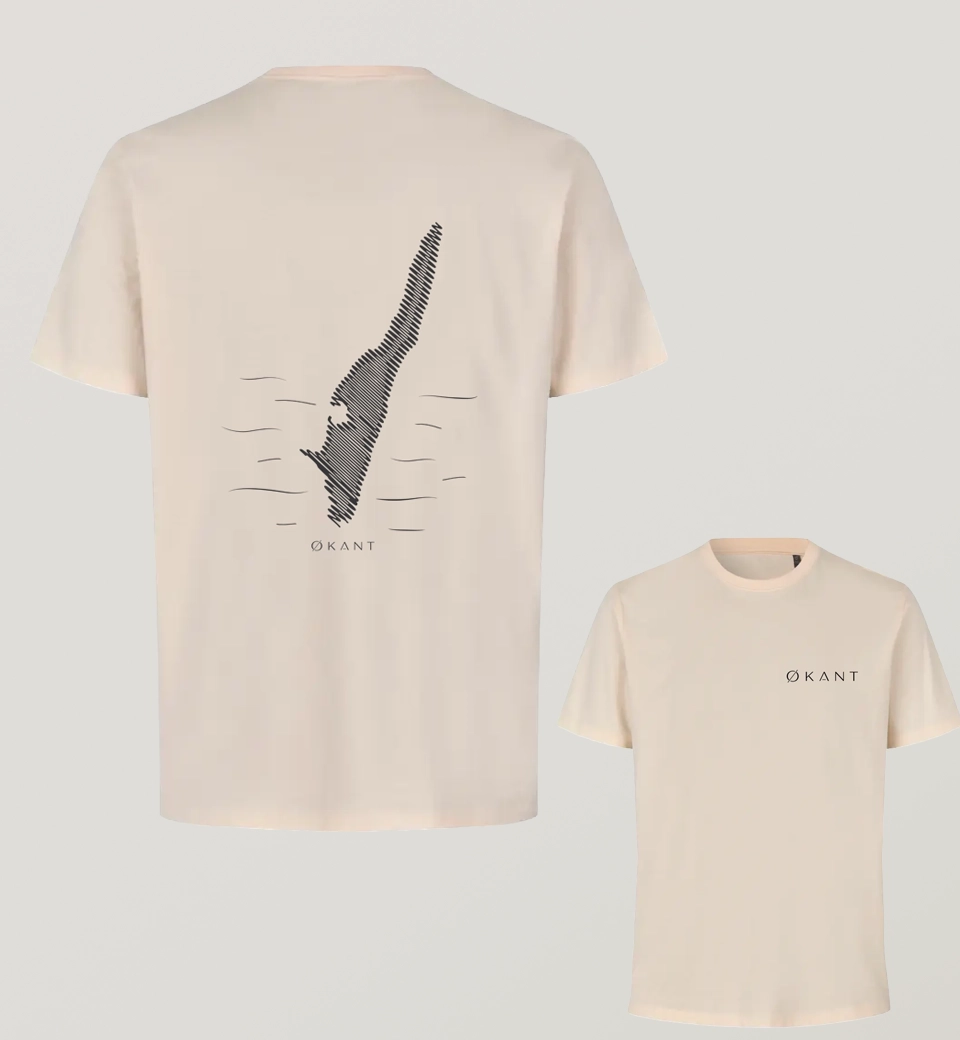 ØKANT Langeland T-shirt m. rygprint (flere farver)