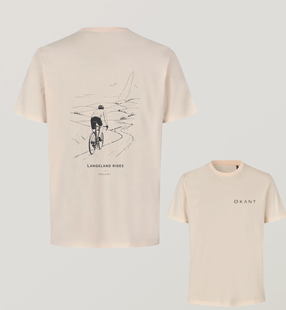 ØKANT Langeland Rides T-shirt m. rygprint (flere farver)