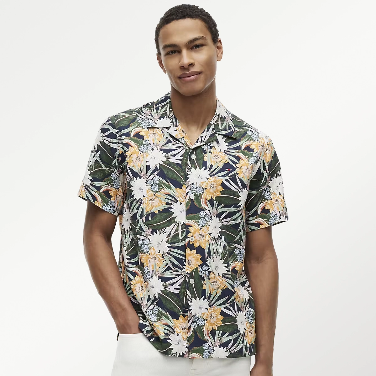 Hilfiger Blomster Lyocell skjorte