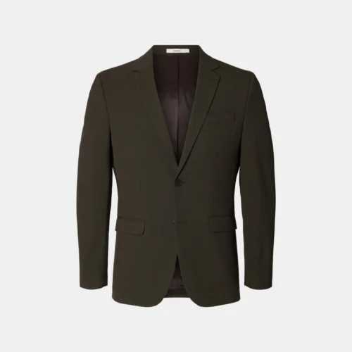 Selected Liam blazer i Brun Tern – front