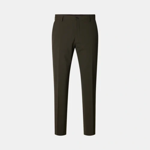 Selected Liam habitbukser i Brun Tern – front