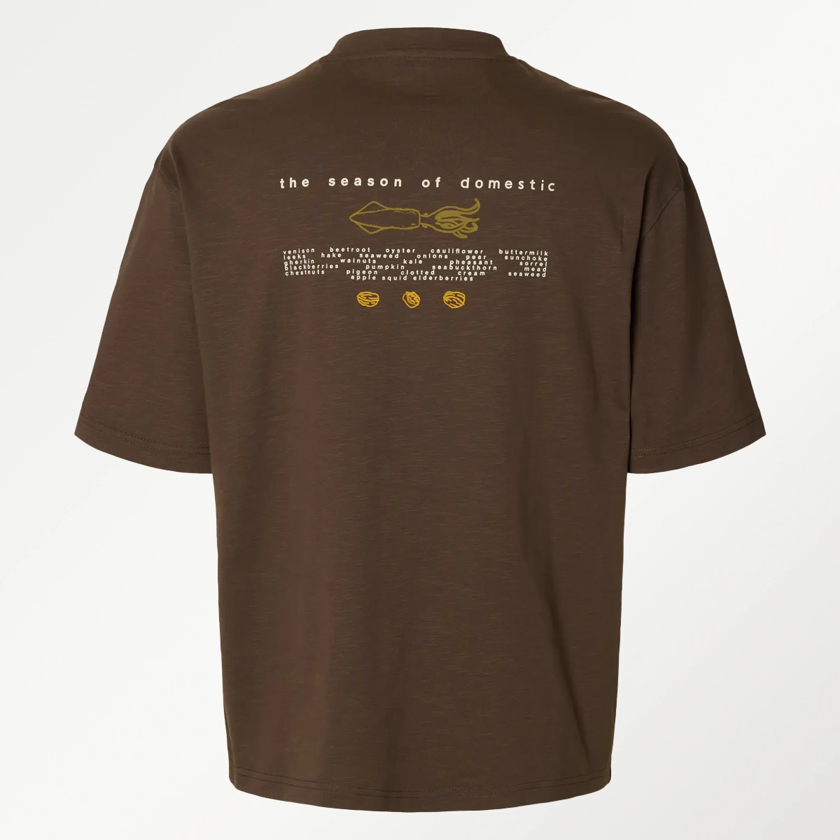 Selected x Domestic T-shirt m. rygprint (flere farver) - Billede 3