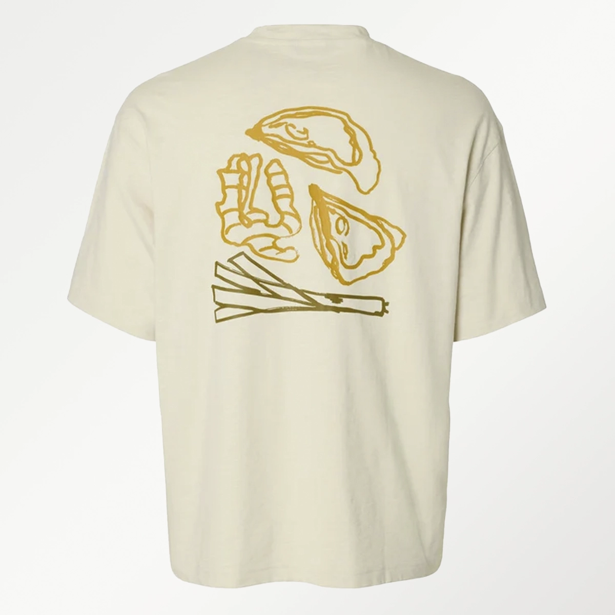 Selected x Domestic T-shirt m. rygprint (flere farver) - Billede 4