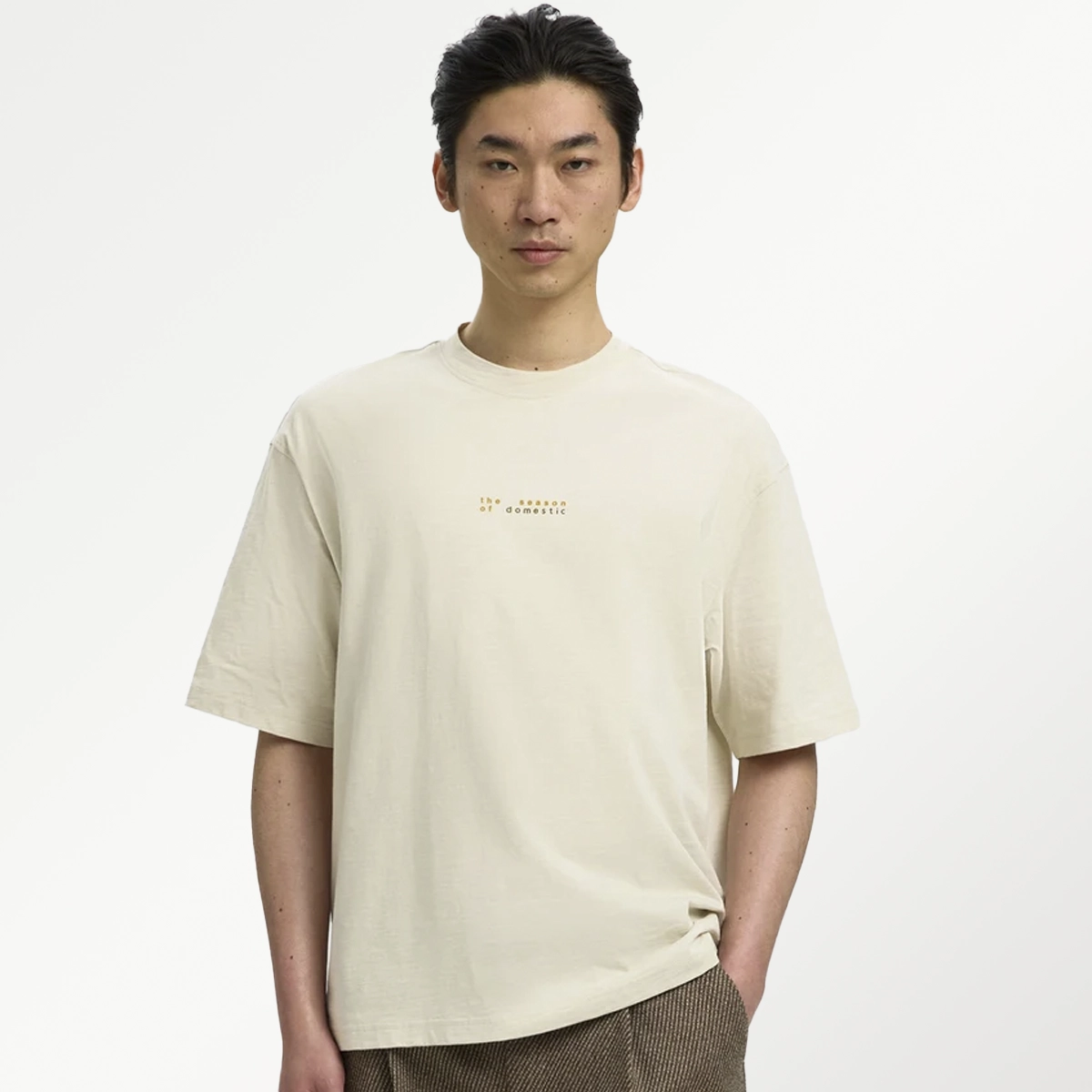 Selected x Domestic T-shirt m. rygprint (flere farver) - Billede 2