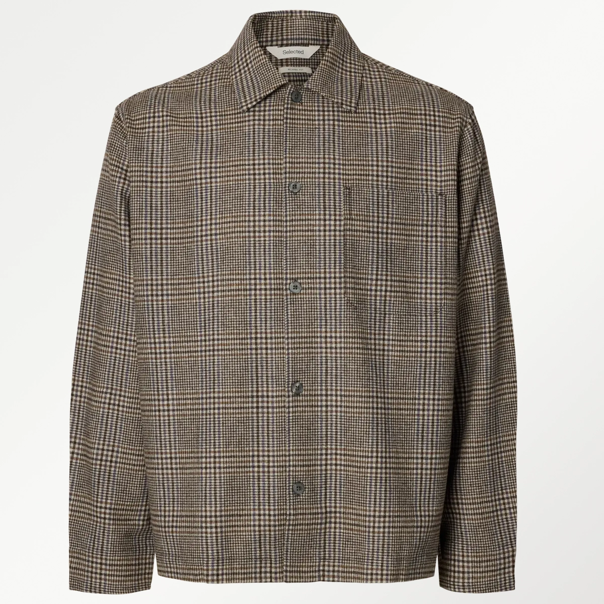 Selected Uld Skjorte Overshirt - Billede 2