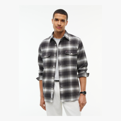 Tommy Hilfiger flannel overshirt – grå tern